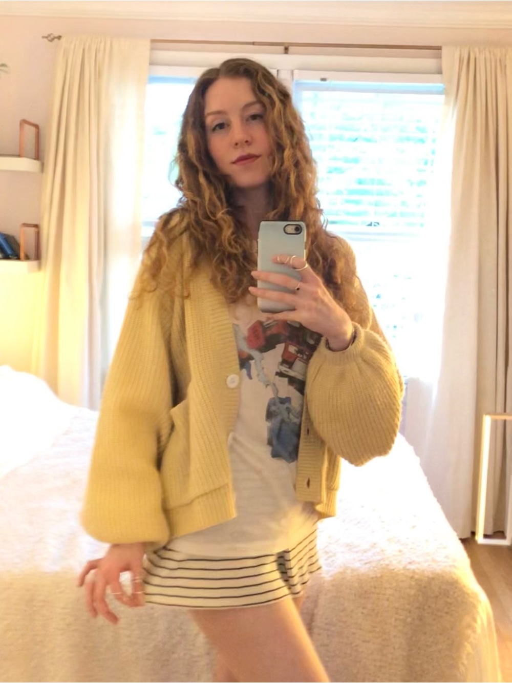 Sabo Skirt Yellow Slouchy Sweater, XS - Picture 2 of 16